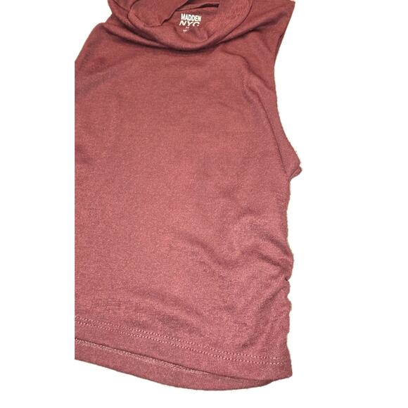 EUC Madden NYC Maroon Skirt And Sleeveless Top Set Sz M - Picture 4 of 6